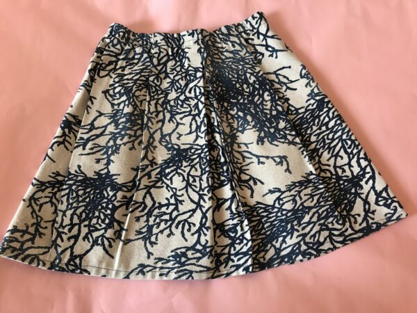 Gonna Adulti Beige con disegni Corallo Blu - immagine 2