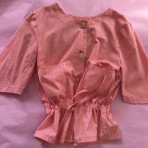 Casacca Donna Bianca e Rossa a righe