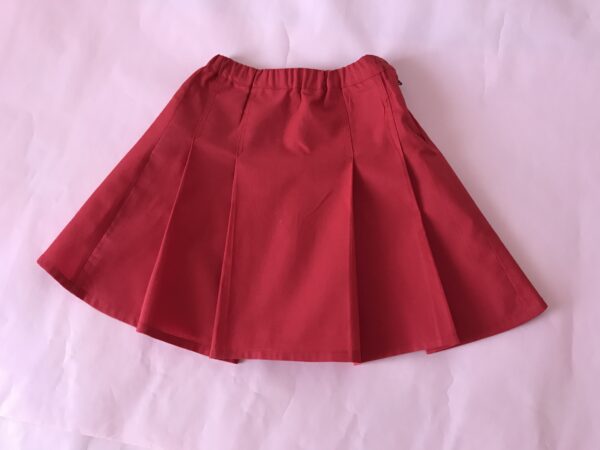 Gonnellina bimba rossa